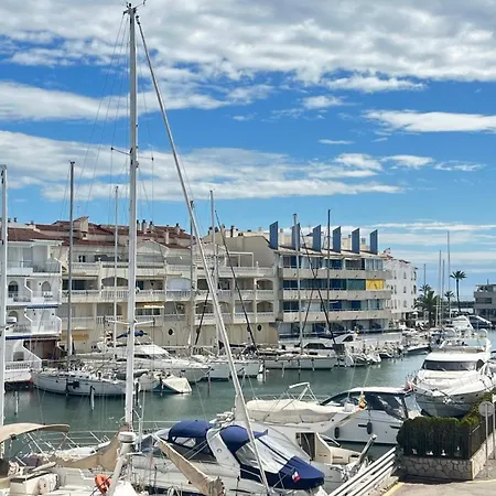 B Frente Al Canal Con Terraza Apartament Empuriabrava